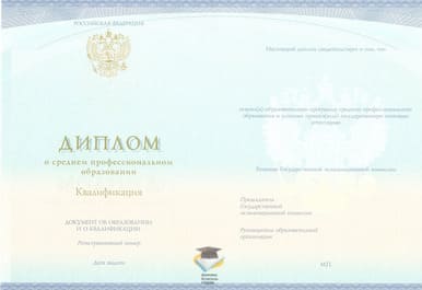 Диплом Мурманского торгово-экономического колледжа СпецБланк 2014-2020 годов